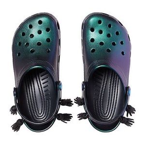 Hard to find Black Iridescent crocs